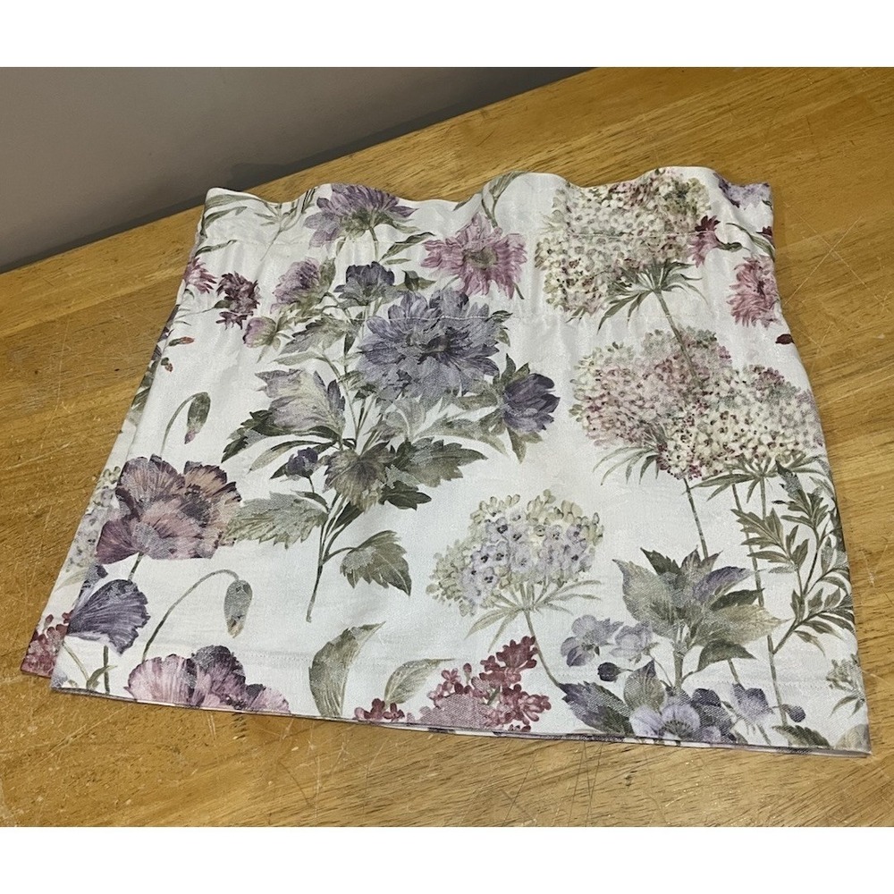 Vtg Martex Floral‎ Valance Garden Cottage Core 80x15" Iris Hydrangea